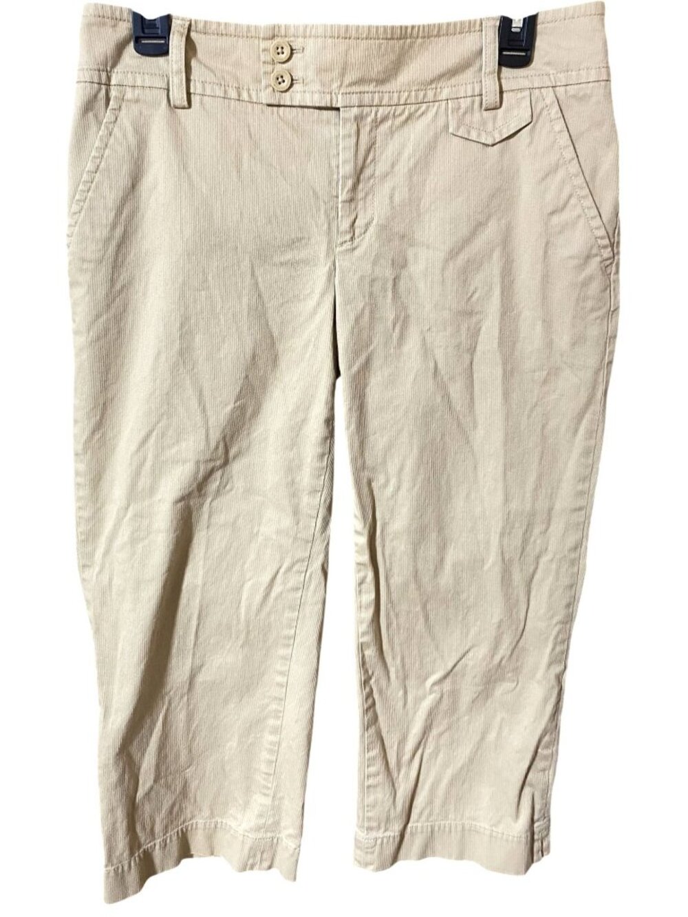 Lilly Pulitzer Womens 6 Beige Tan Capri Pants Palm Beach Fit Preppy Coastal